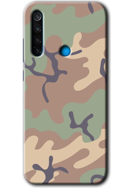 Xiaomi Redmi Note 8 Kılıf Baskılı Kapak - Kamuflaj 29 +Tam Kaplayan Mat Seramik