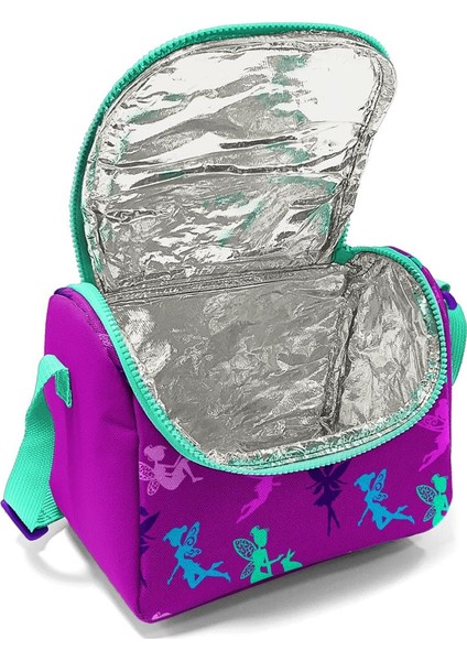 Kids Koyu Pembe Su Yeşili Peri Desenli Thermo Beslenme Çantas 11803 fırsatları