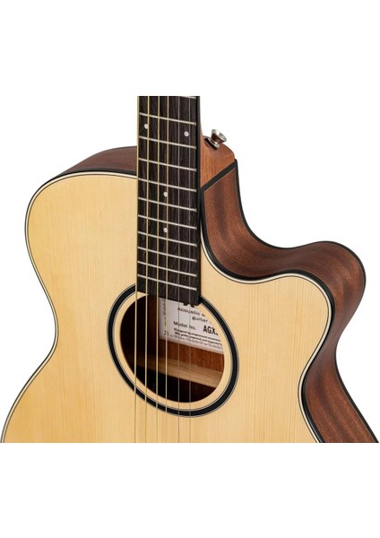 AGX300 Thinbody Ince Kasa Ladin Ağacı Elektro Akustik Gitar fırsatları