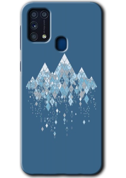 Samsung Galaxy M31 Kılıf Baskılı Kapak - Iceberg +Tam Kaplayan Mat Seramik