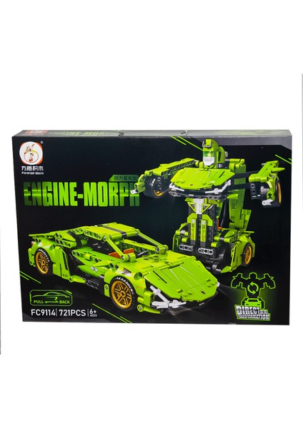 FC9114 721 Pcs Çek Bırak ve Dönüşebilen Blok Set - Gepettoys