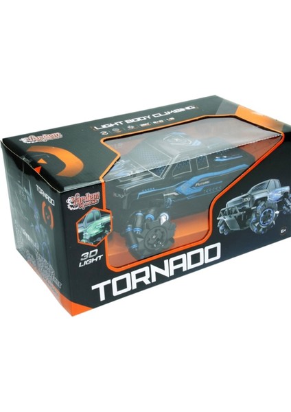 Çocuklar Için Kumandalı Şarjlı Işıklı Tornado Araba 1:15 Ölçek