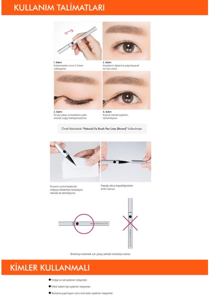 Kolay Uygulama Sağlayan Yoğun Koyu Kahve Kalıcı Eyeliner Vivid Fix Marker Pen Liner (Deep Brown) fiyatları