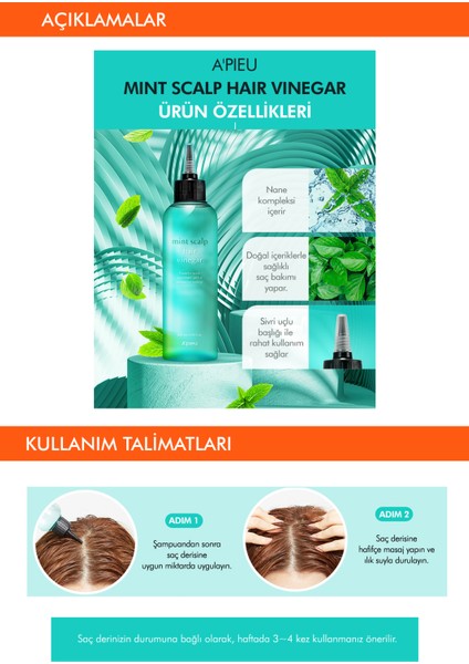 Mıssha Naneli Saç Sirkesi 200 Ml