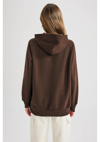 Kapüşonlu Basic Sweatshirt Z9351AZ22AU