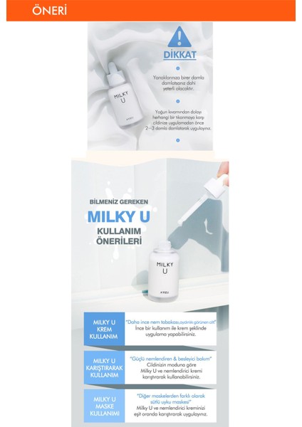 Süt Proteini İle Pürüzsüzleştirici ve Aydınlatıcı Serum 35ml A'PIEU Milky U