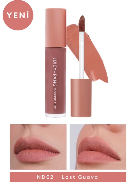 Nemli ve Pürüzsüz Görünüm Sunan Köpük Tint (ND02) A'pıeu Juicy-Pang Mousse Tint Nude