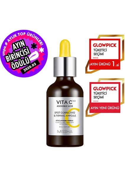 Mıssha Vita C Plus Spot Correcting Firming Ampoule - C Vitaminli Leke Karşıtı Ampül 30 ml