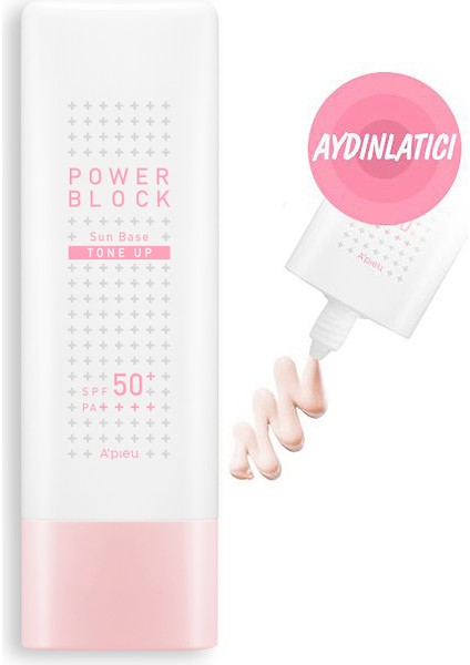 Mıssha A'pıeu Power Block Tone Up Sun Base Pink SPF50+/PA++++