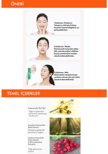 Hamamelis Özlü Yağlanma ve Gözenek Karşıtı Bakım Sunan Nemlendirici Tonik A'PIEU Hamamelis Toner fırsatları