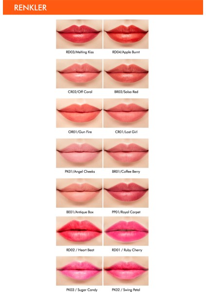 İpeksi Dokusuyla Kalıcı Dudak Kalemi Silky Lasting Lip Pencil (RD04/Apple Burnt) fırsatları