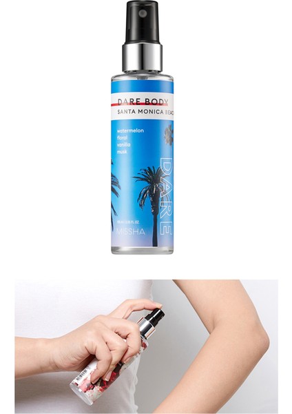 Gün Boyu Kalıcı Çok Amaçlı Saç & Vücut Spreyi Dare Body Mist (Santa Monica Beach)