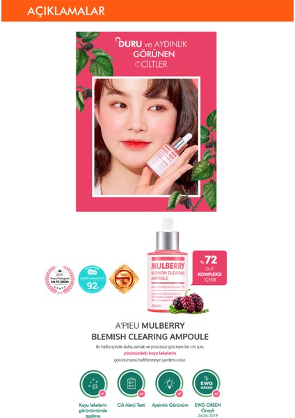 Mıssha A'pıeu Mulberry Blemish Clearing Ampoule