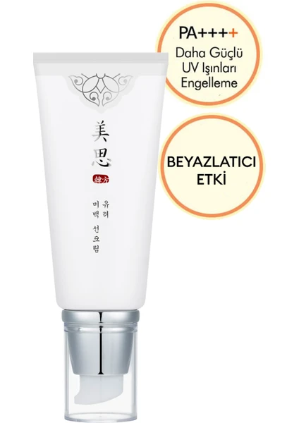 Aydınlatıcı Beyazlatıcı Güneş Kremi 50ml Misa Yu Ryeo Whitening Sun Block SPF50+/PA++++