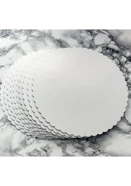 Pasta Altlığı Beyaz 28 cm 10'lu