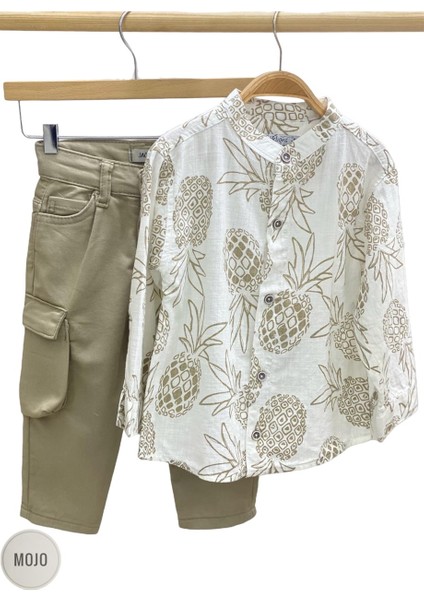 Mojo Erkek Bebek 1-5 Yaş Kargo Cepli Likralı Pantolon 2304 Vizon fiyatları