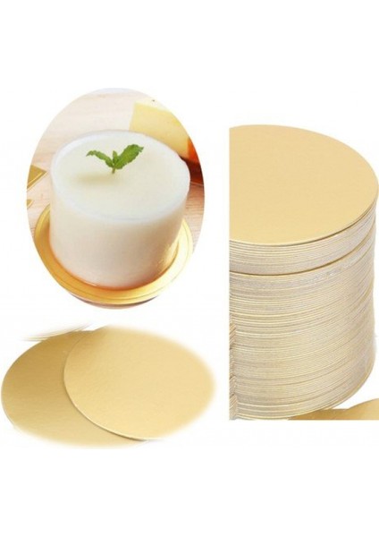 Pasta Altı Gold Düz 9 cm 50'li