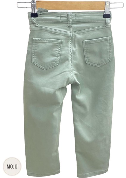 Mojo Unisex Çocuk Full Likralı Renkli Denim Pantolon 2321 Yeşil fiyatları