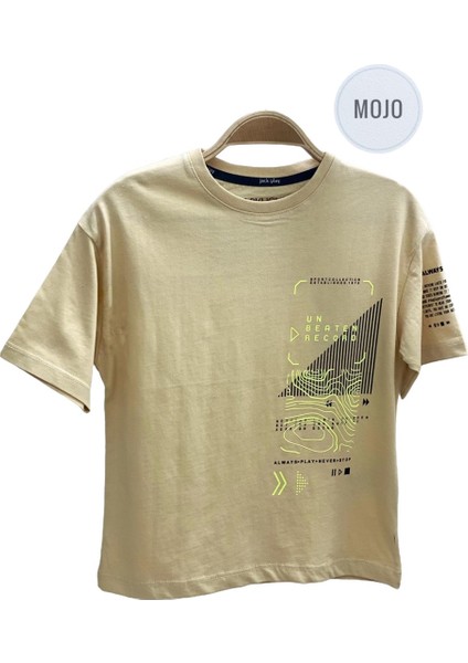 Mojo Garson Erkek Çocuk Baskılı Kasa Kol T-Shirt 1583 Kahverengi fırsatları