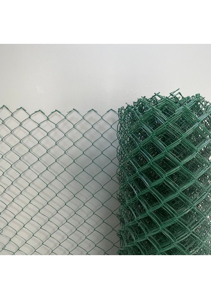 Pvc Kaplı Örgü Tel Bahçe Çiti - 3,00 mm Kalınlık 75X75 Göz Aralığı H:200 cm L:10 Metre