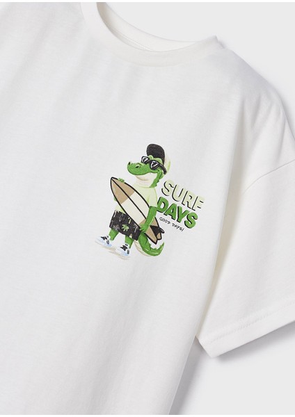 Erkek Çocuk Kısa Kol T-Shirt Krem 3015 fiyatları