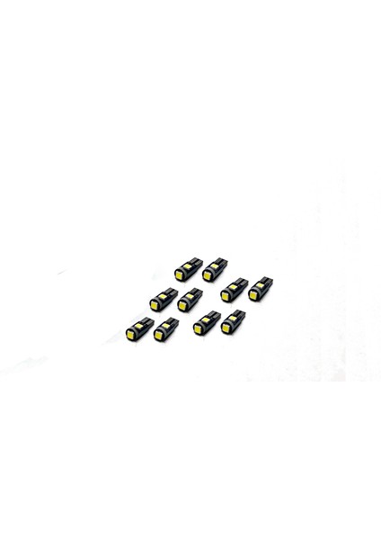 Premium 10'lu T5 LED 3030 Chipset 3smd Mini Turuncu LED Ampul