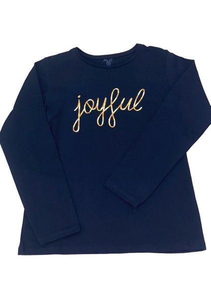 Mojo Kız Çocuk Joyful Nakışlı Uzun Kol T-shırt 823422 Siyah fiyatları