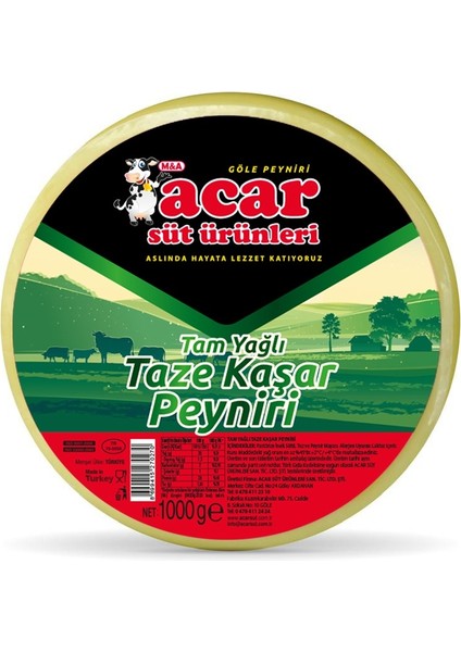 Acar Süt Kars Kaşarı 1 kg