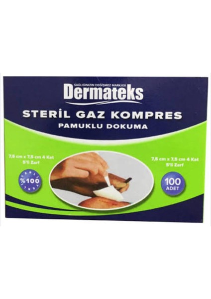 Steril Gaz Kompres 7.5cmx7.5cm 4 Kat 5 Kutu