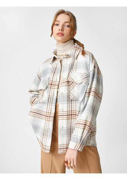 Oduncu Gömleği Uzun Kollu Cep Detaylı Viskon Karışımlı fiyatları