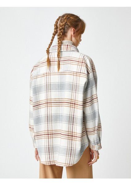 Oduncu Gömleği Uzun Kollu Cep Detaylı Viskon Karışımlı fırsatları