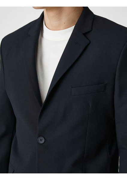 Basic Blazer Ceket Düğmeli Cep Detaylı indirimleri