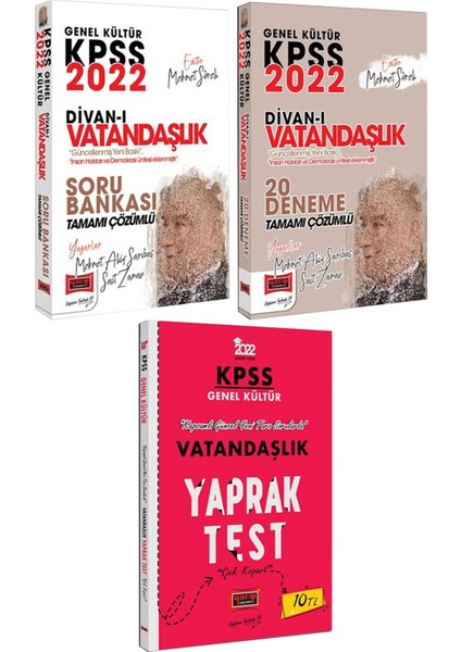 KPSS Vatandaşlık Soru Bankası+Vatandaşlık 20 Deneme+Vatandaşlık Yaprak Test