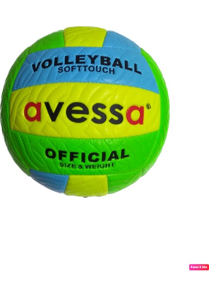 VLM-700 Makina Dikişli Soft Touch 280 gr Fosforlu Deri Voleybol Topu No:5