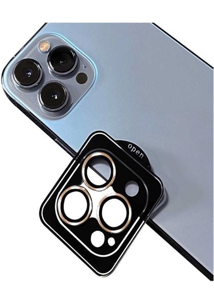 Apple iPhone 14 Pro Uyumlu Cl-09 ​​​​kamera Lens Koruyucu Kolay Takma Aparatlı