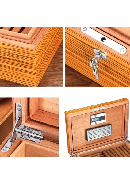 Cedar Puro Kutusu Humidor Mat Zebrano Wood 150S fırsatları