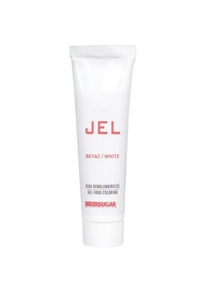 Yenilebilir Jel Gıda Boyası 100 ml Beyaz