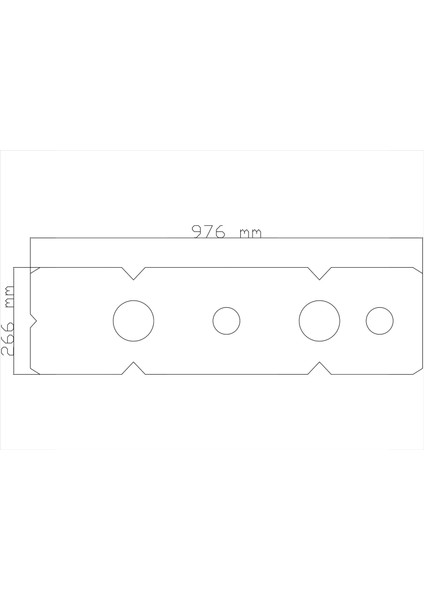 Tavan Spot Göbek Tsg-14-26 Cm X 96 X 4,5 Cm