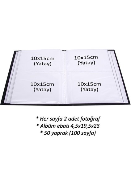 200'LÜK 10X15CM Pencereli Mavi Fotoğraf Albümü 46200 modelleri