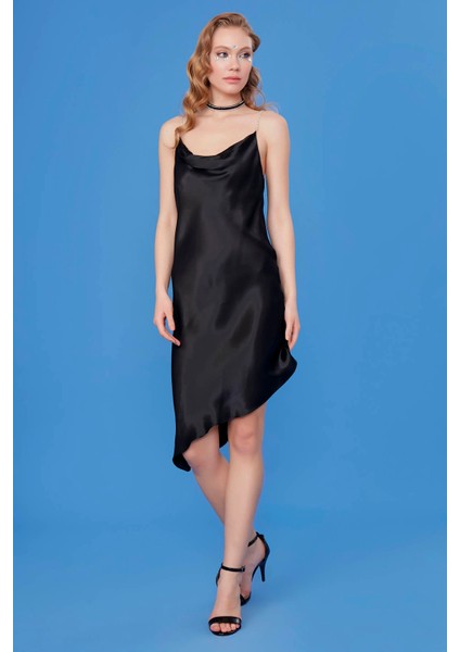 Taş Askılı Saten Elbise10 fiyatları