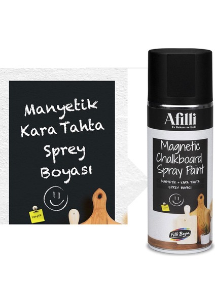 Sprey Kara Tahta Boyası 400 Ml Manyetik Sprey Boya