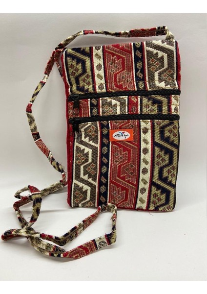 Otantik Desenli Fermuarlı Askılı Çanta Özel Dikim - GS301 fiyatları