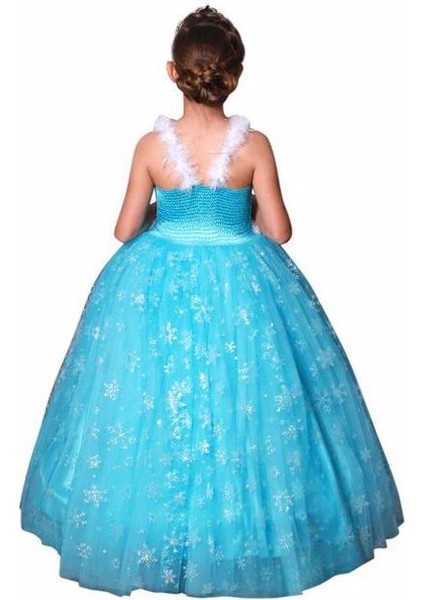Kız Çocuk Frozen Elsa Kostümü10