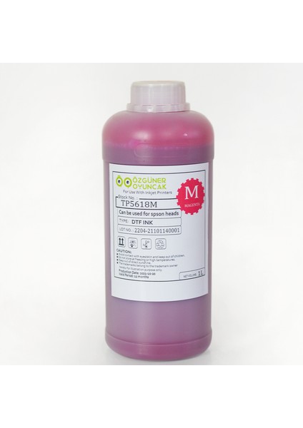 Dtf Mürekkebi Magenta (Kırmızı) 1000ML