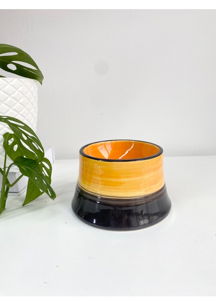 Seramik Kedi ve Köpek Mama Su Kabı Colorful Moon Bowl (Siyah-Sarı) fırsatları