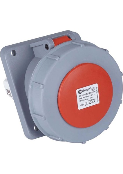 5 x 125a / Ip 67 - Makine Prizi (Eğik) (114 x 114)