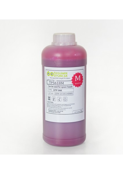 Peluşcu Dayı Dtf Mürekkebi Magenta (Kırmızı) 1000ML