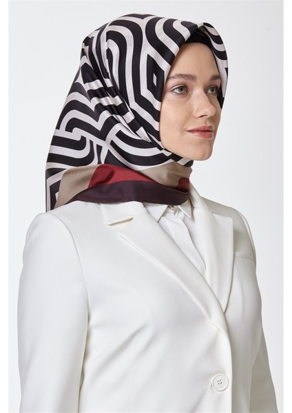 Özel Nostalji Serisi Twill Ipek Eşarp Modelleri 8153D-32