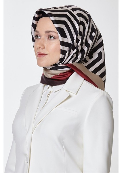 Özel Nostalji Serisi Twill Ipek Eşarp Modelleri 8153D-32 fiyatları