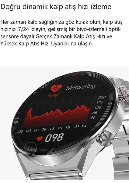 Wearfit Pro Dt3 Mate Pro Max Classical Watch Yuvarlak Akıllı Android İos Uyumlu Saat Çift Kordonlu